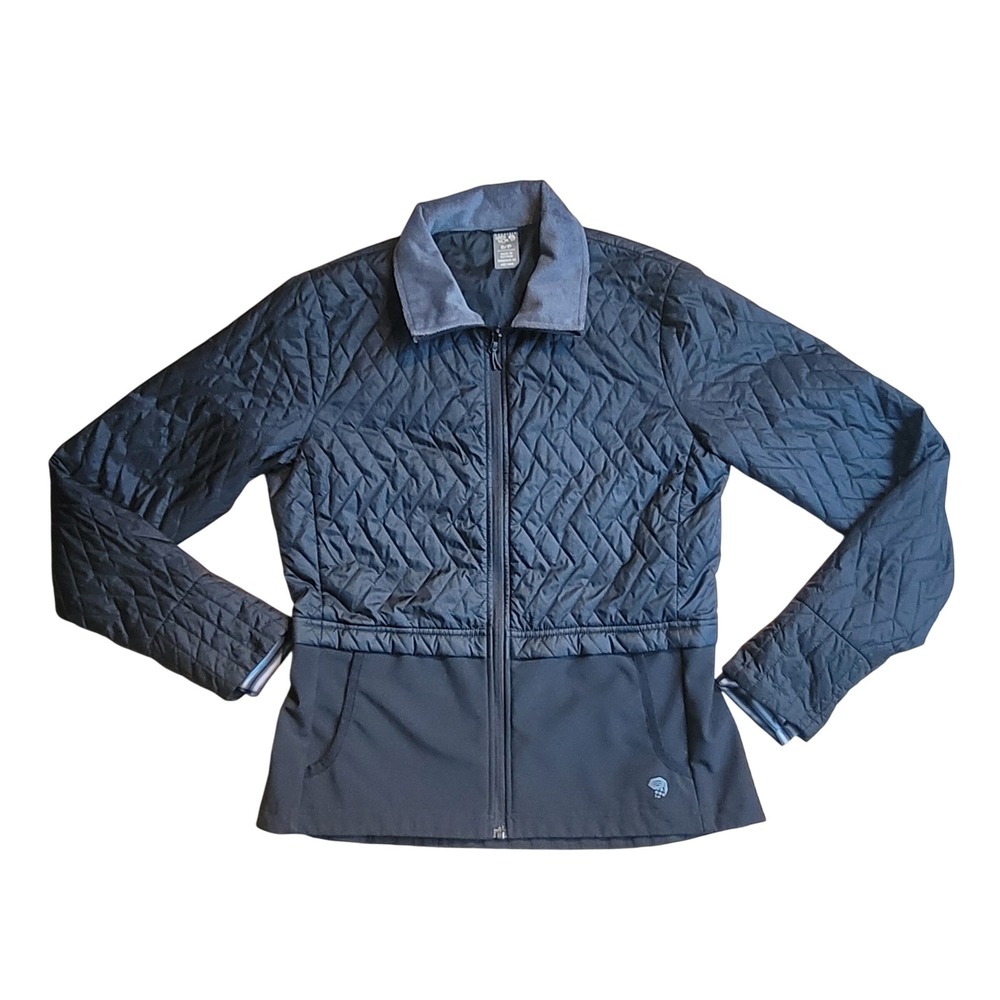 Mountain Hardwear Quilted‎ Jacket Black Full Zip Small Athletic